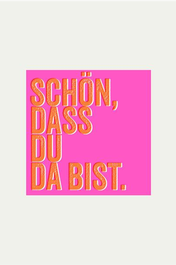 Servietten "Schön dass du da bist"