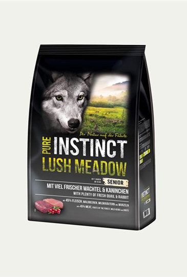 PURE INSTINCT Lush Meadow mit Kaninchen & Wachtel - SENIOR 